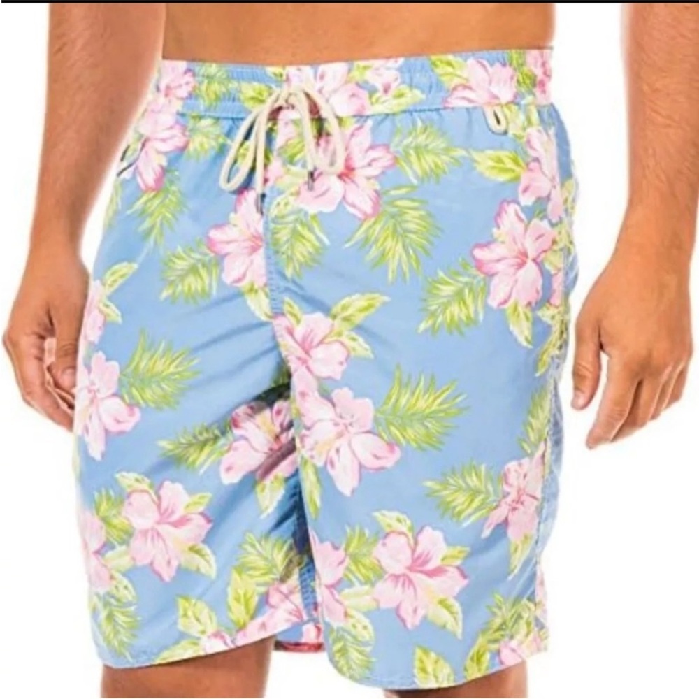 Polo Ralph Lauren Flower Print Swim Trunks Size Medium
